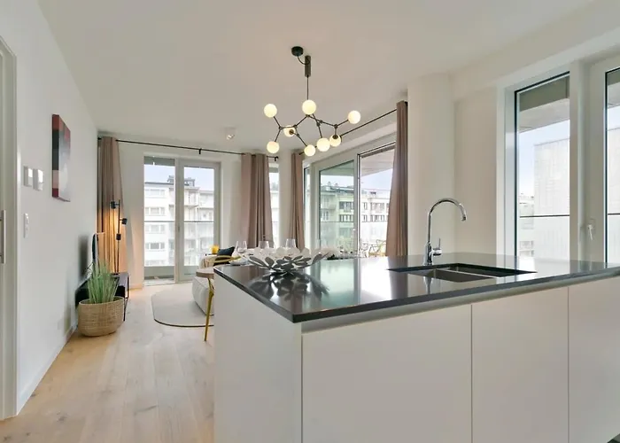 アパート Huswell - Bright, Modern With Terrace Near オステンド